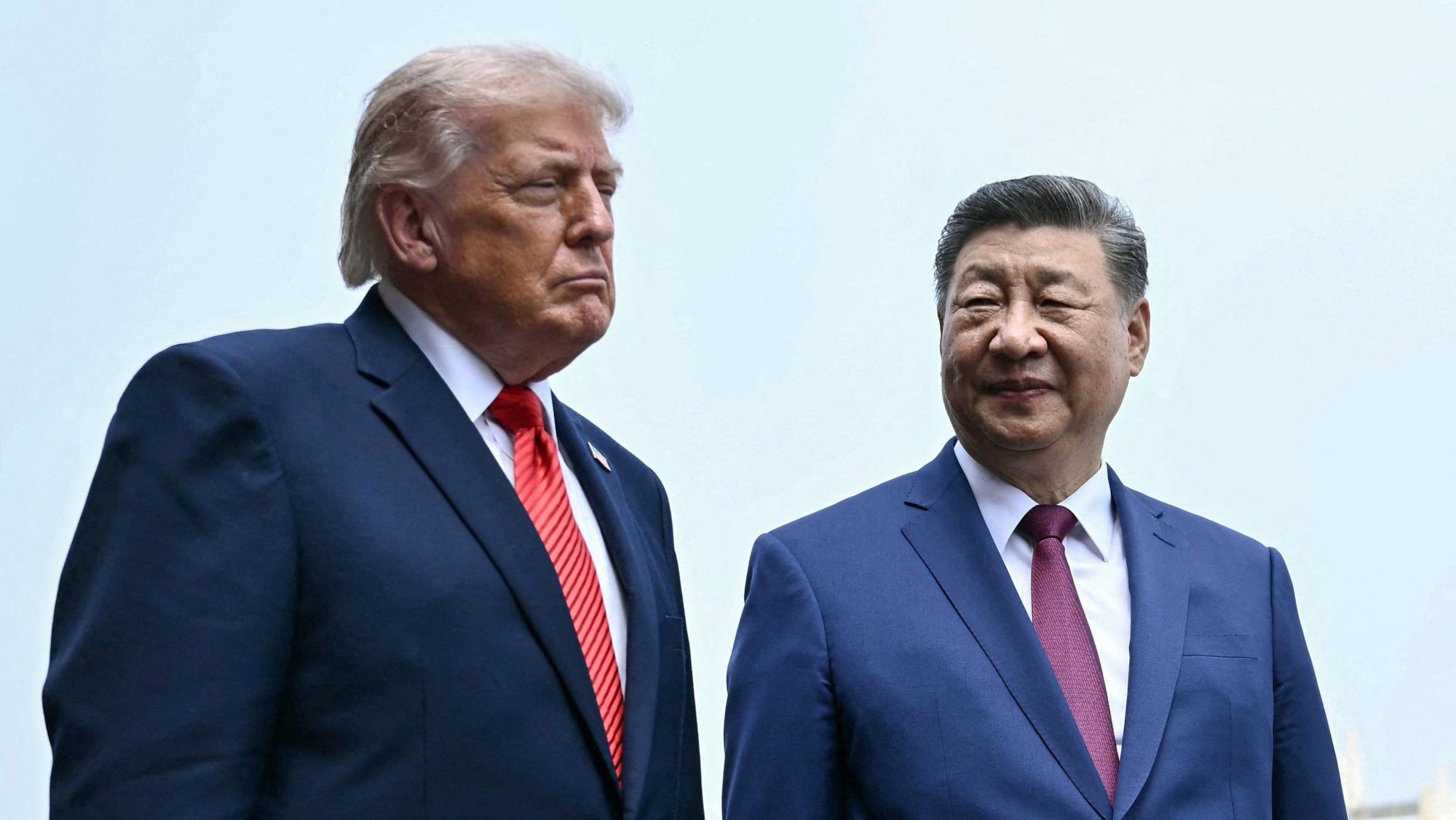 US President Donald Trump and Chinese President Xi Jinping visit the Temple of Heaven in Beijing May 14, 2026. (OSV New photo/Brendan Smialowski pool via Reuters)
