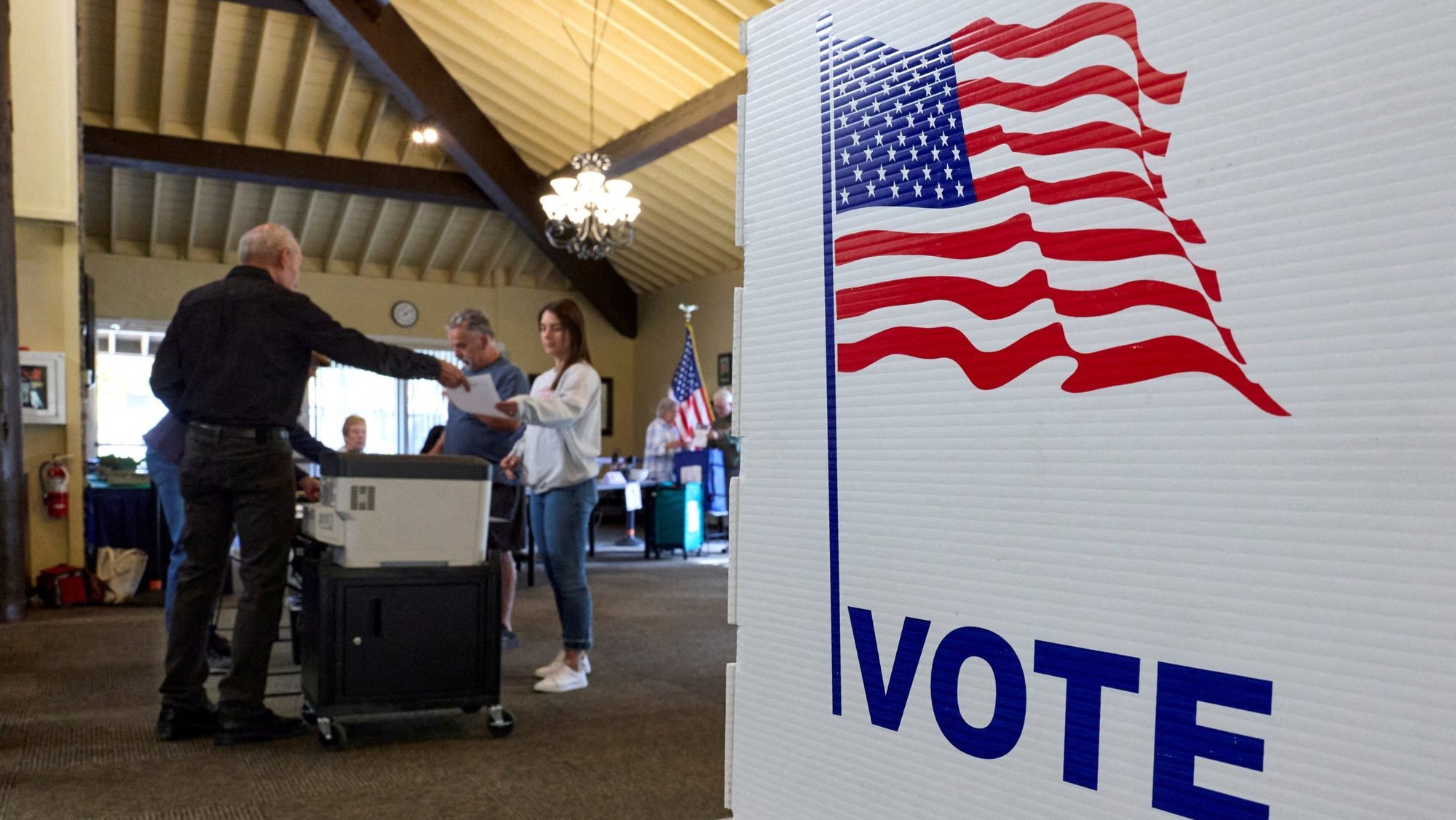 Voters cast their ballots at a polling station in El Dorado Hills, Calif., Nov. 4, 2025. (OSV News photo/Fred Greaves, Reuters)
