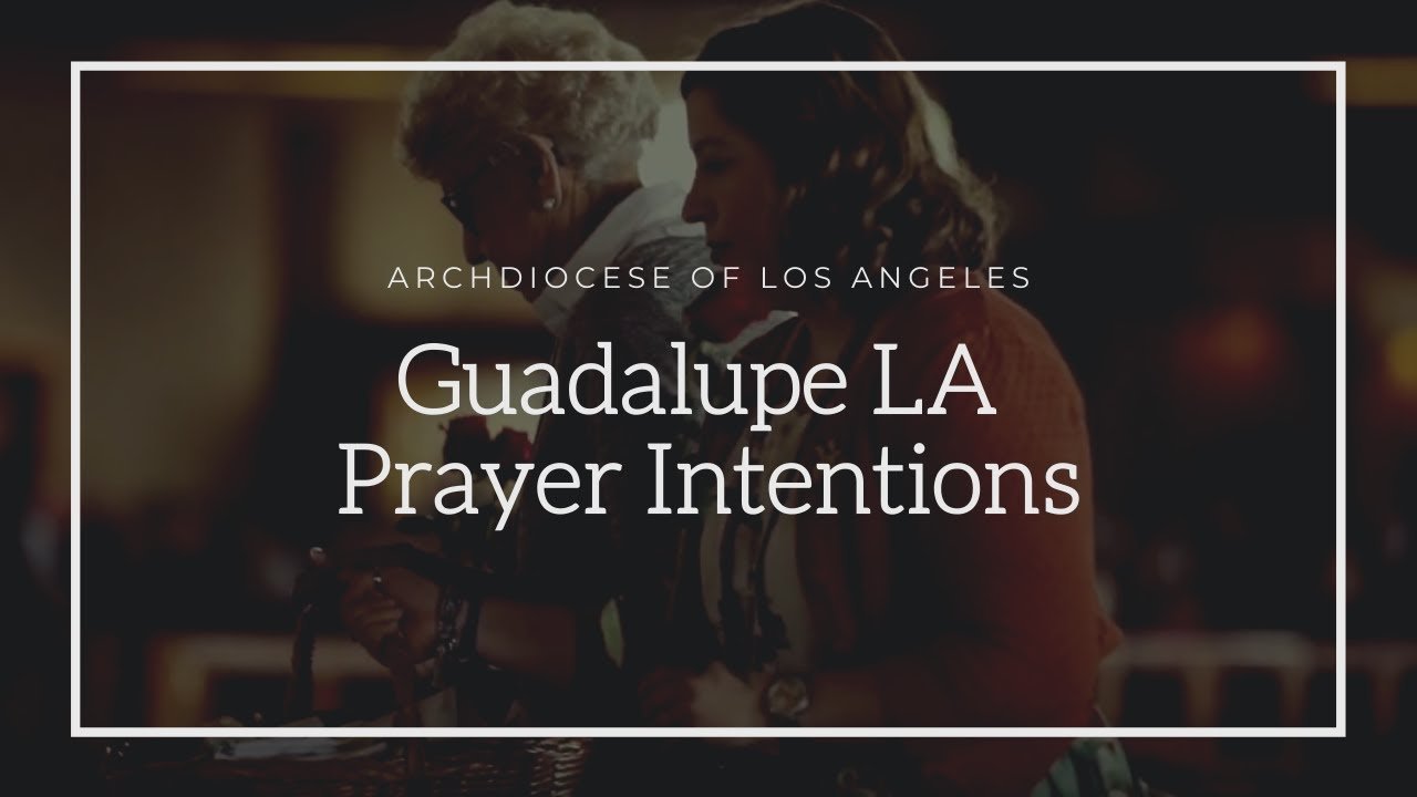 Archbishop Gomez and #GuadalupeLA Prayer Intentions