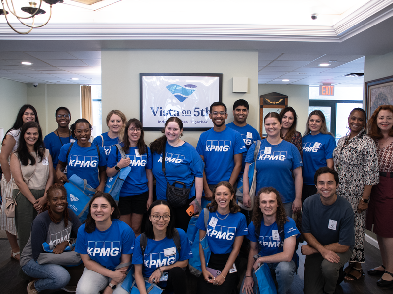 Catholic Charities and KPMG Team Up for Impact Day at Vista on 5th with a Golden Games Summer Bash