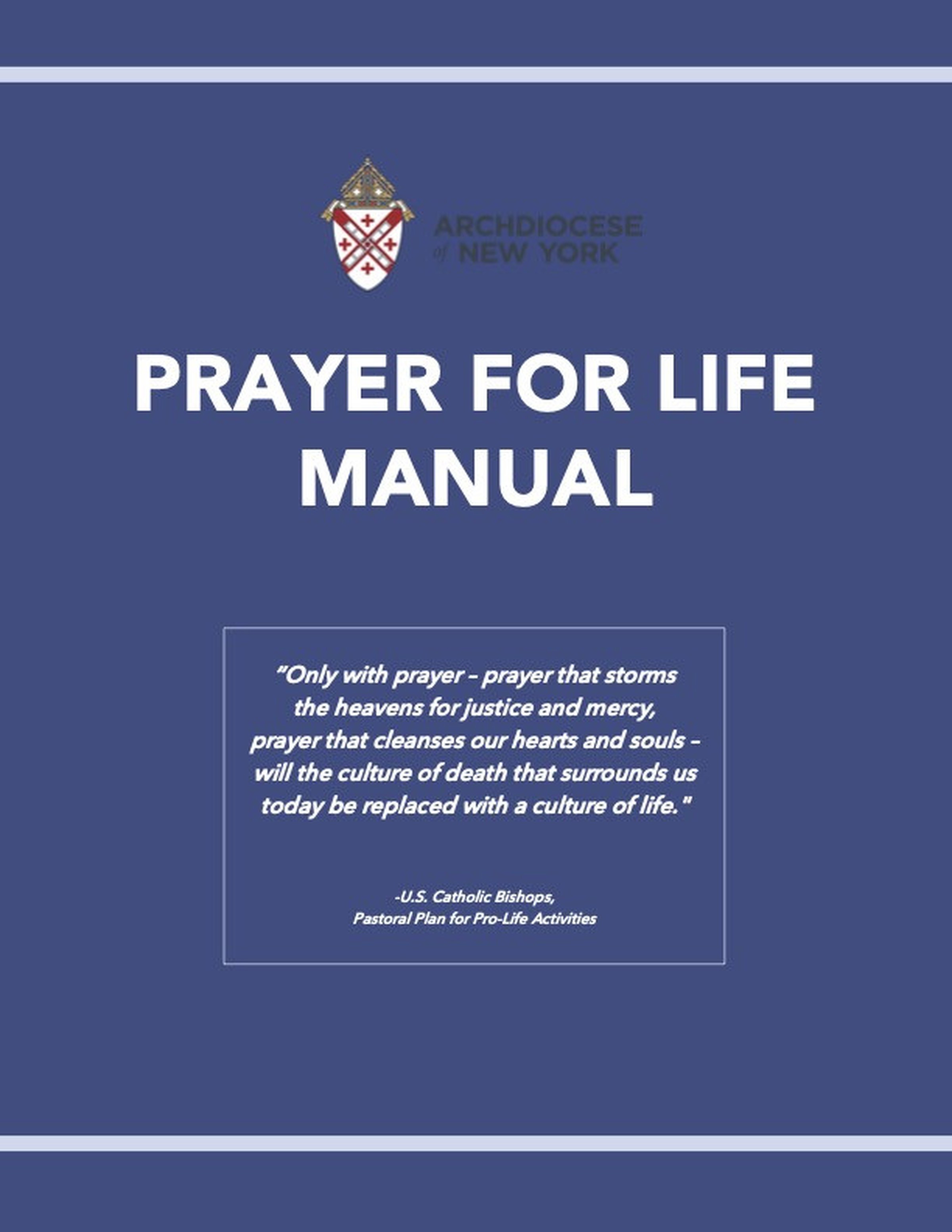Arch NY Prayer for Life Manual 9 17 25