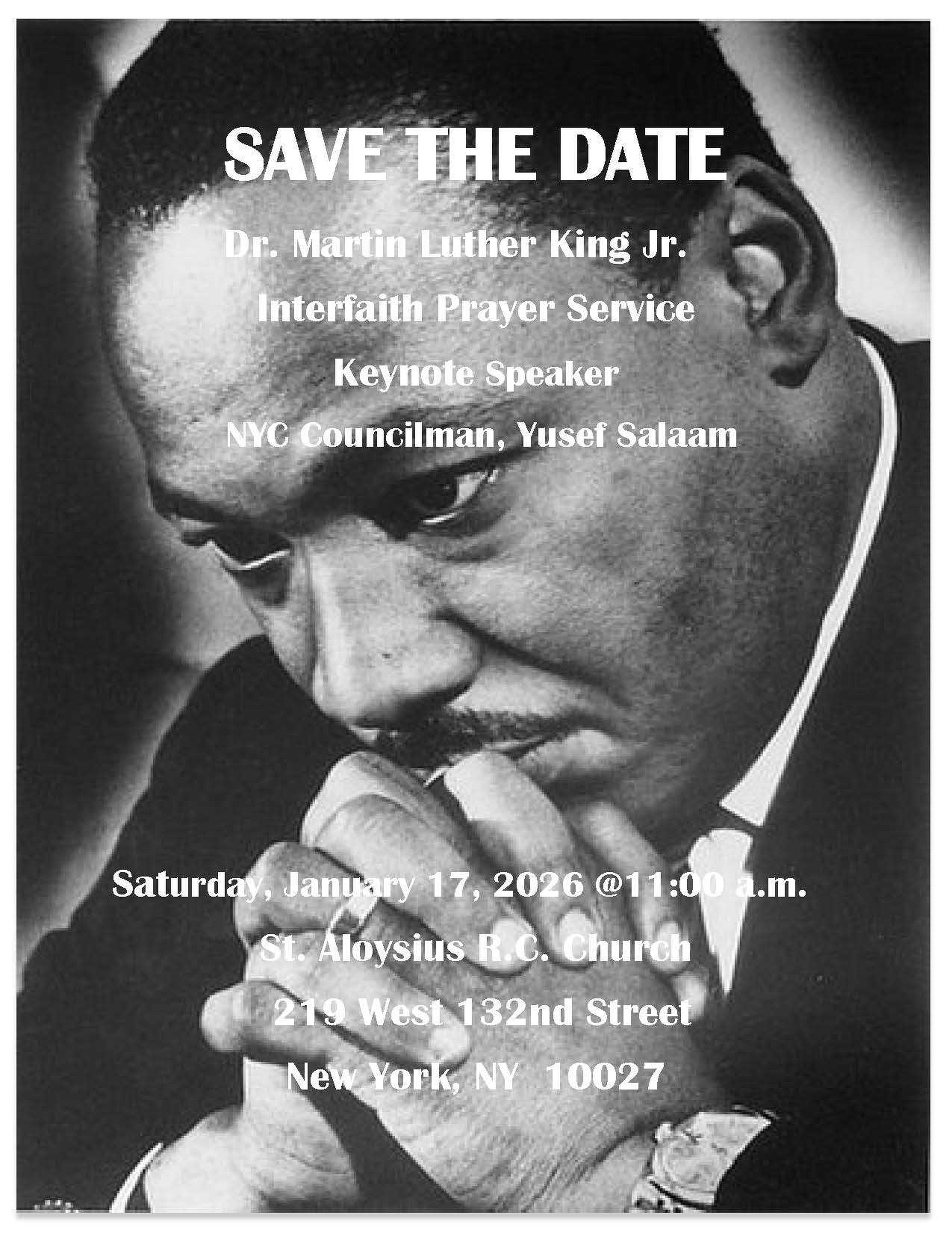 Dr. Martin Luther King, Jr.: Interfaith Prayer Service
