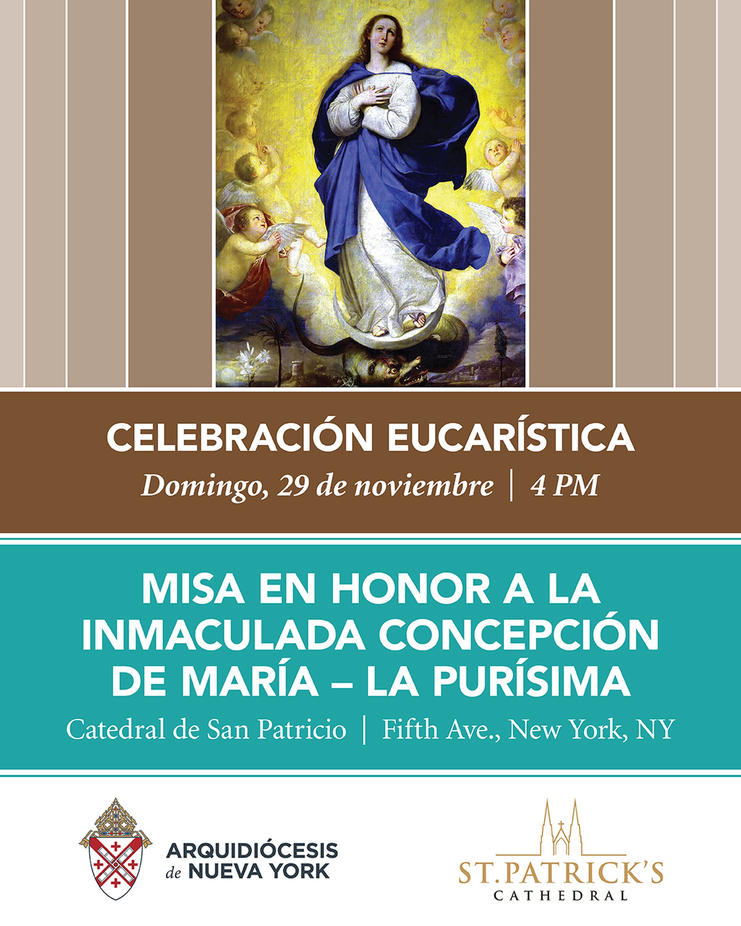 CDA Spring 2026 Masses social graphic Purisima IG