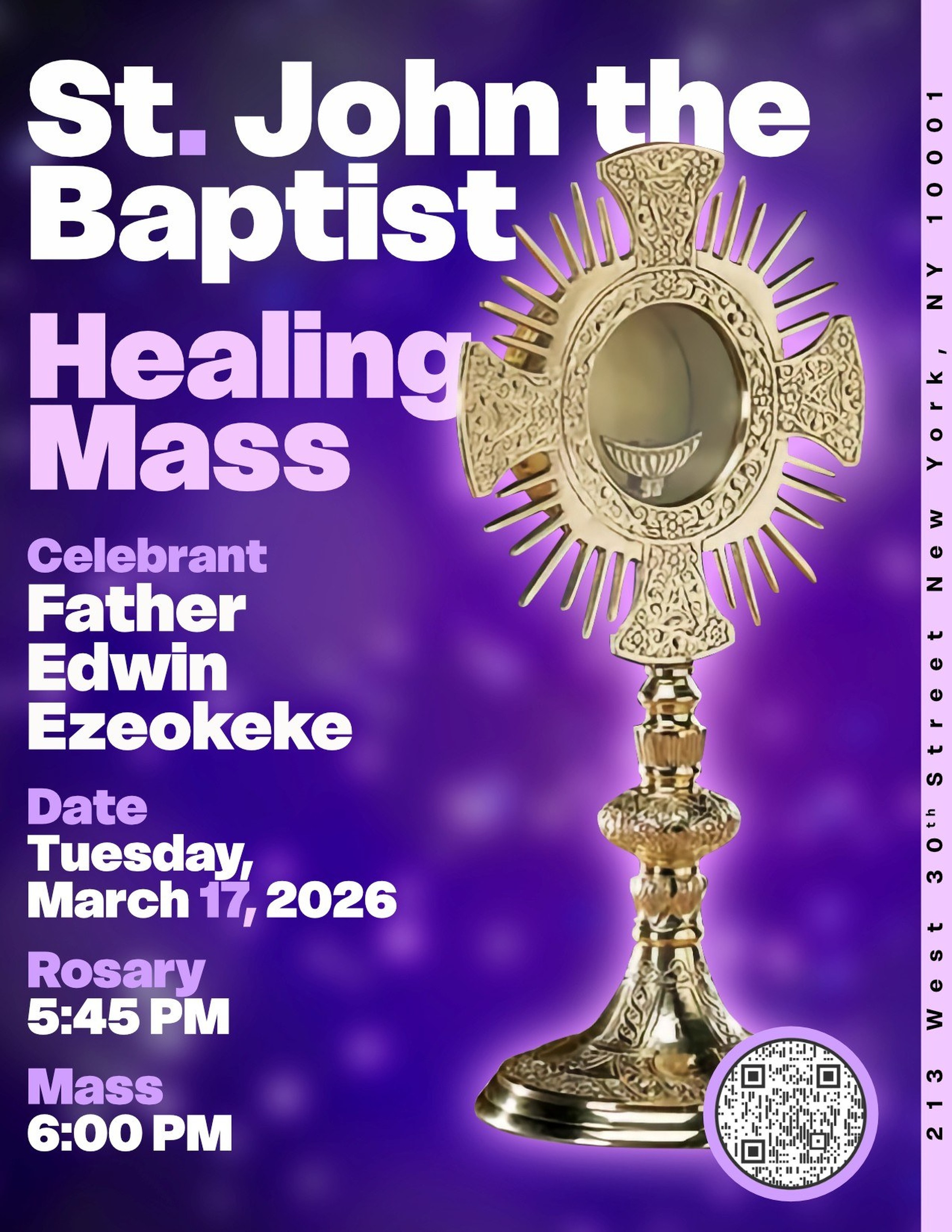 Christ-in-the-City - Charismatic Healing Mass at St. John the Baptist Catholic Church NYC