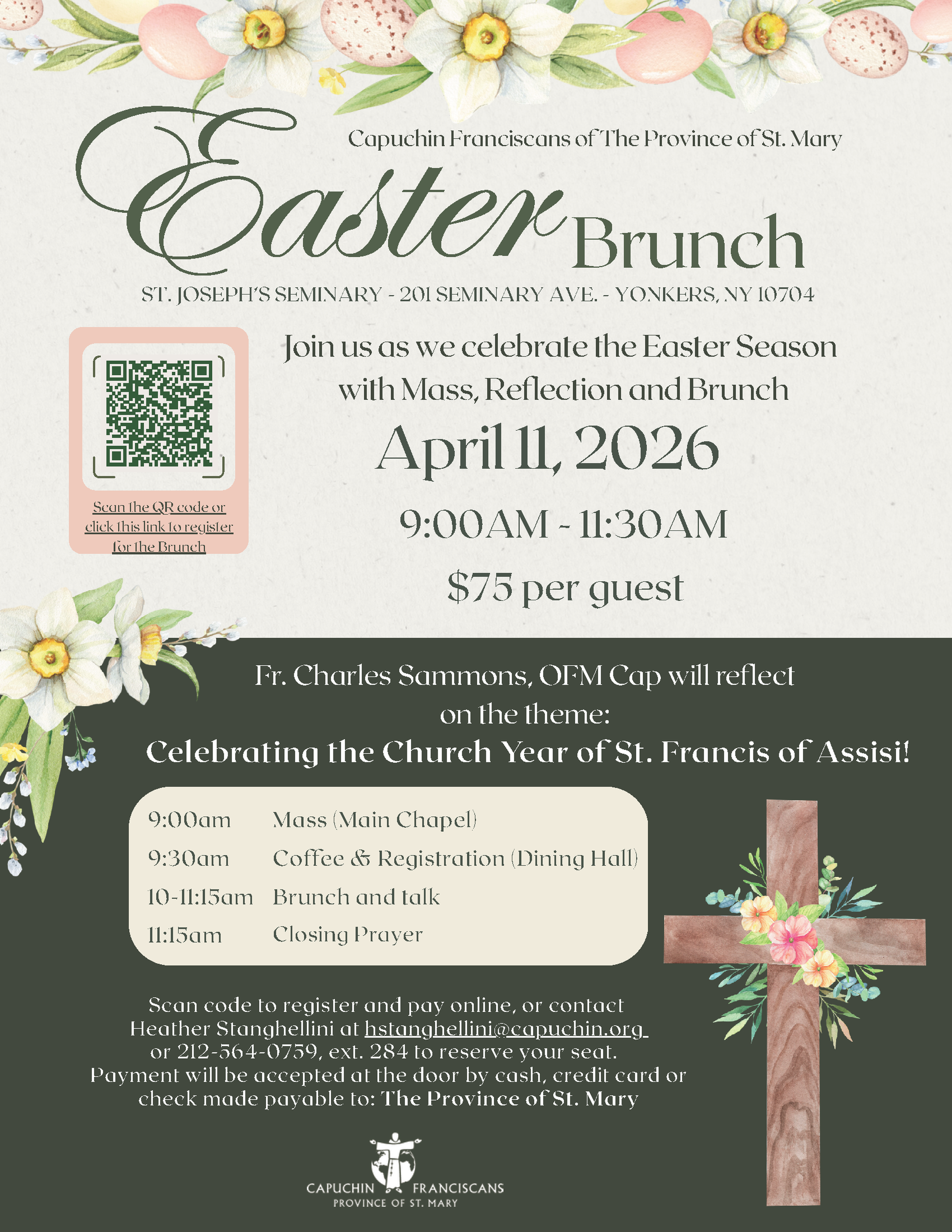 Capuchin Franciscans of the Province of St. Mary Easter Brunch