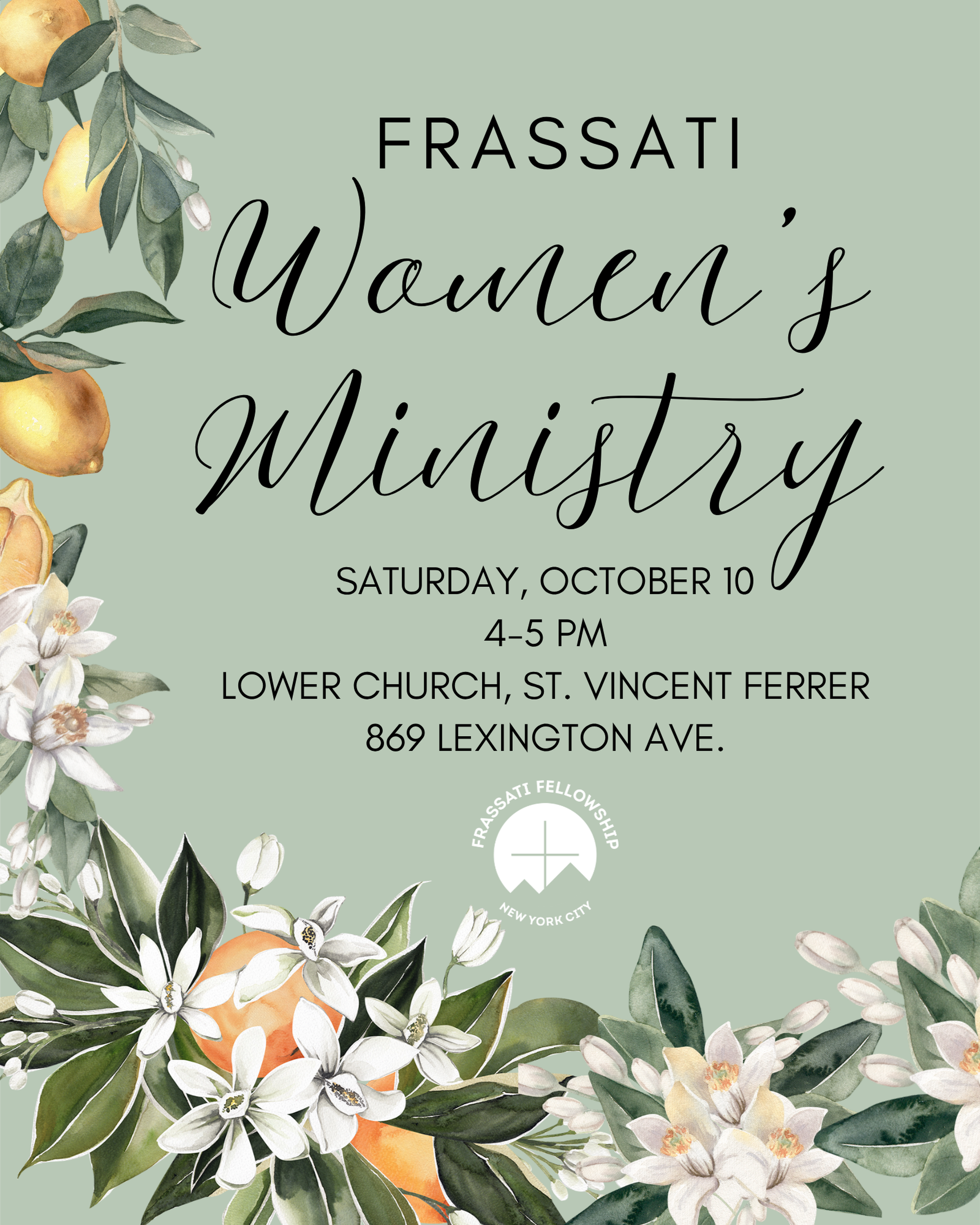 Frassati Event - Women's Ministry