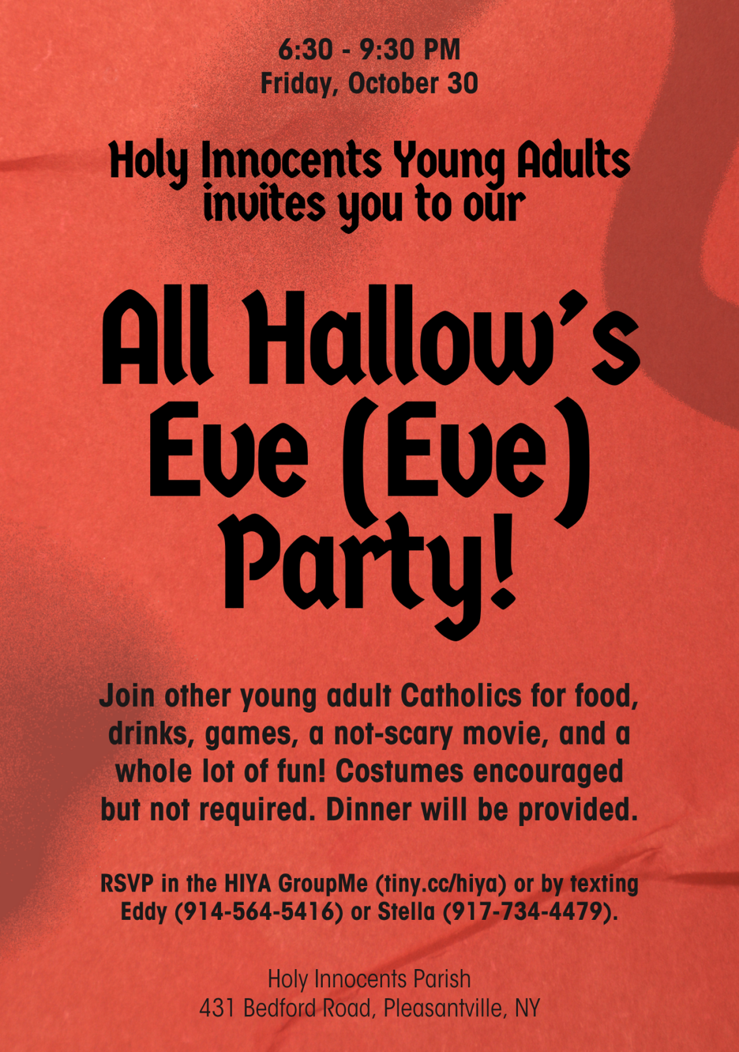 HIYA All Hallows Eve Party