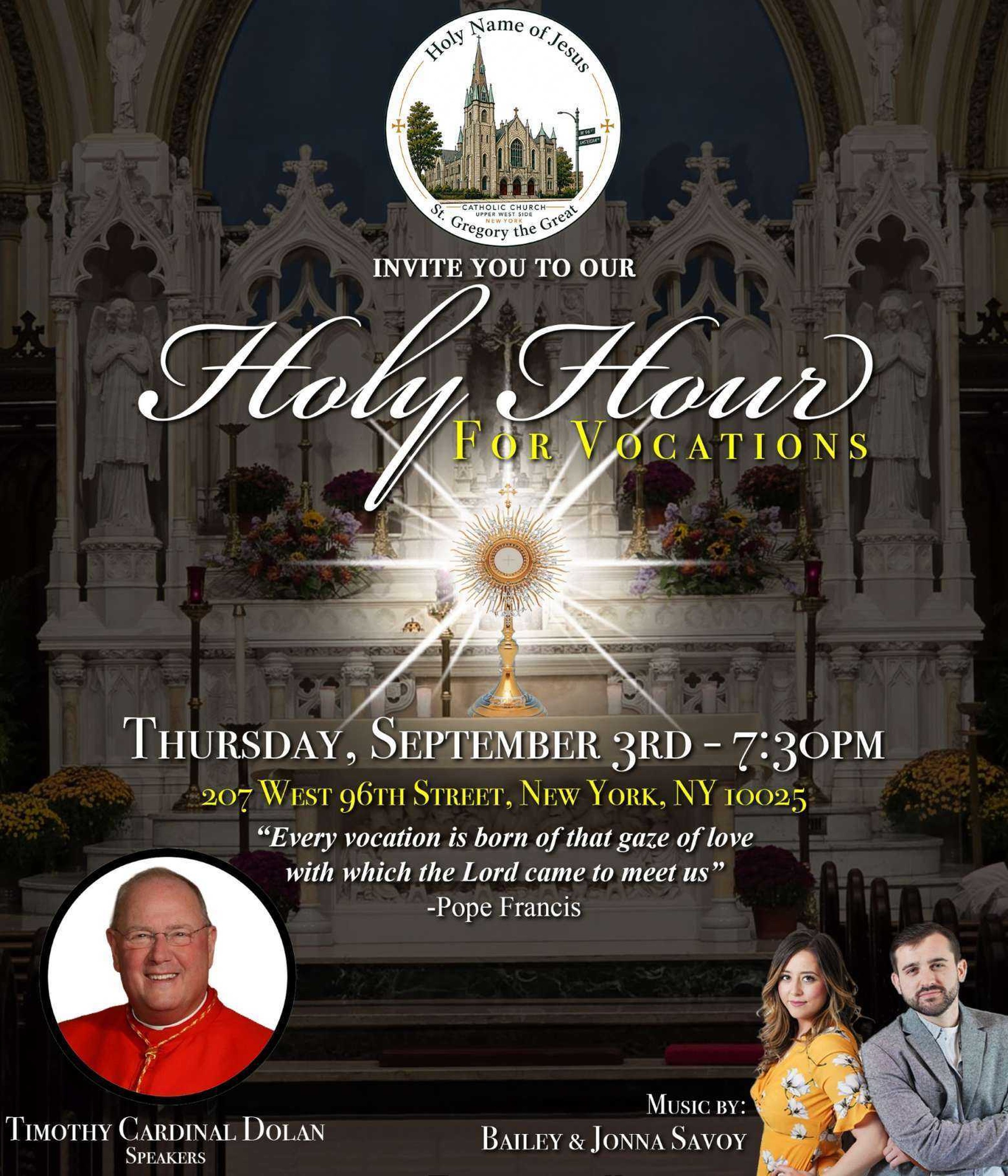 Holy Hour for Vocations with Cardinal Dolan