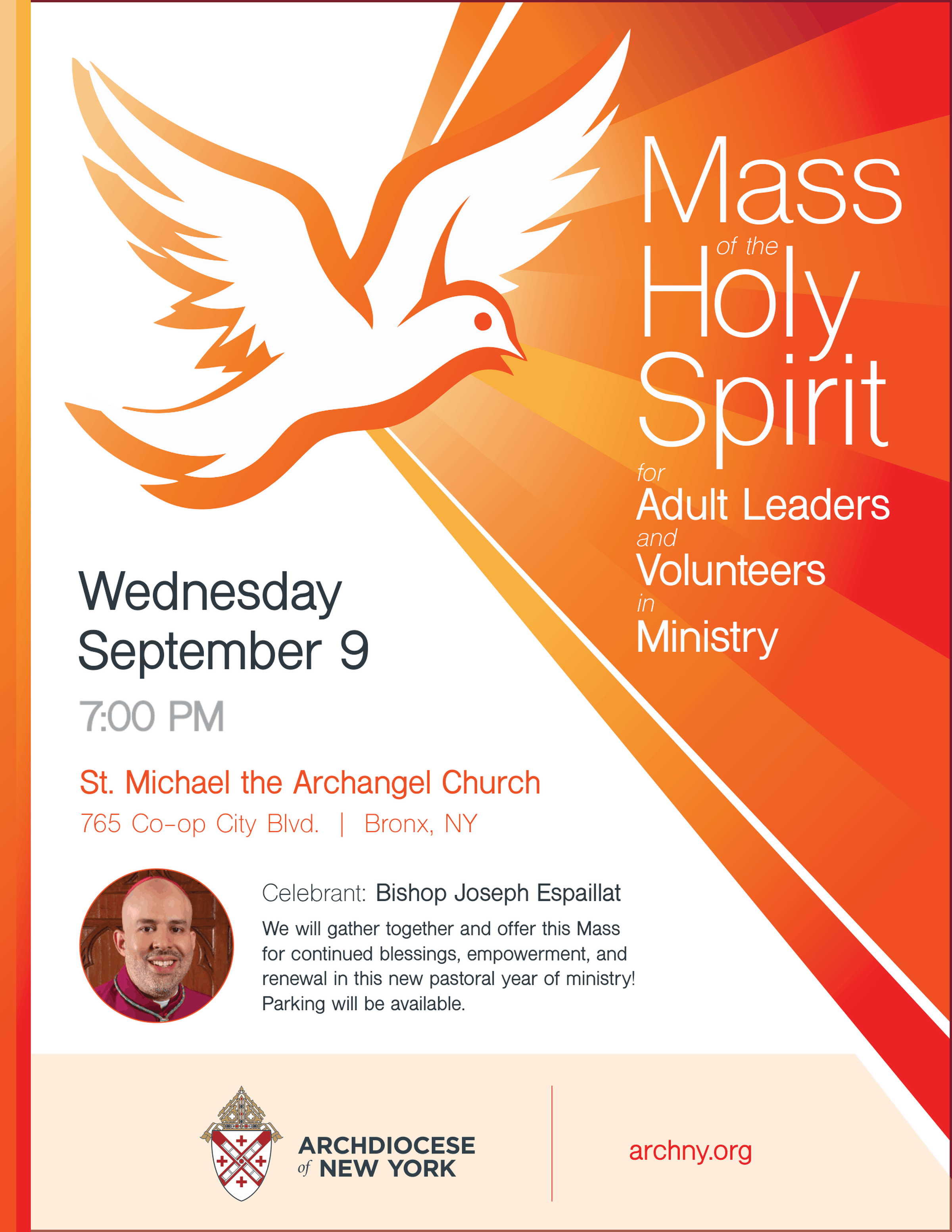 Mass of the Holy Spirit for Adult Leaders and Volunteers in Ministry