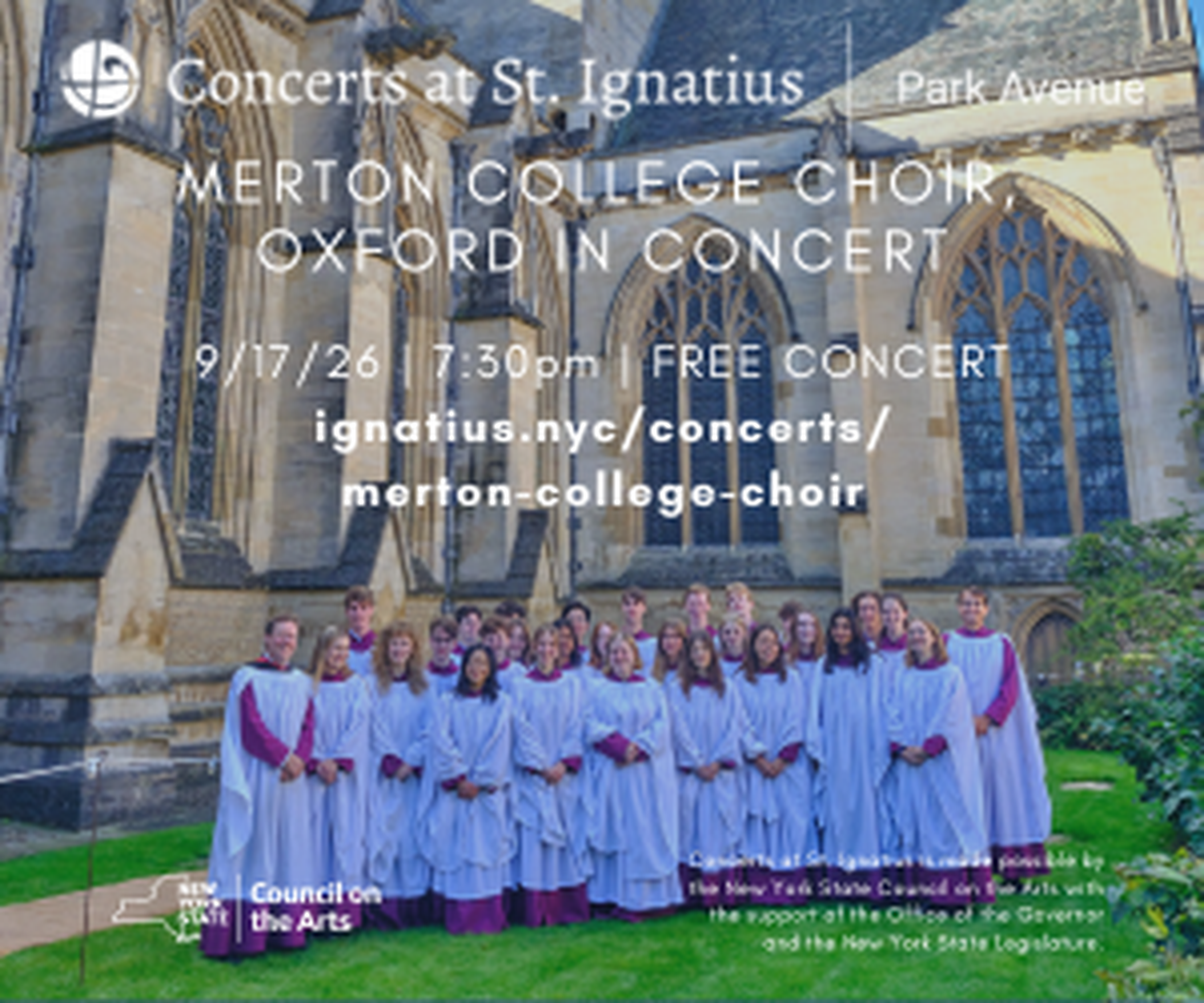 Choir of Merton College, Oxford in Concert