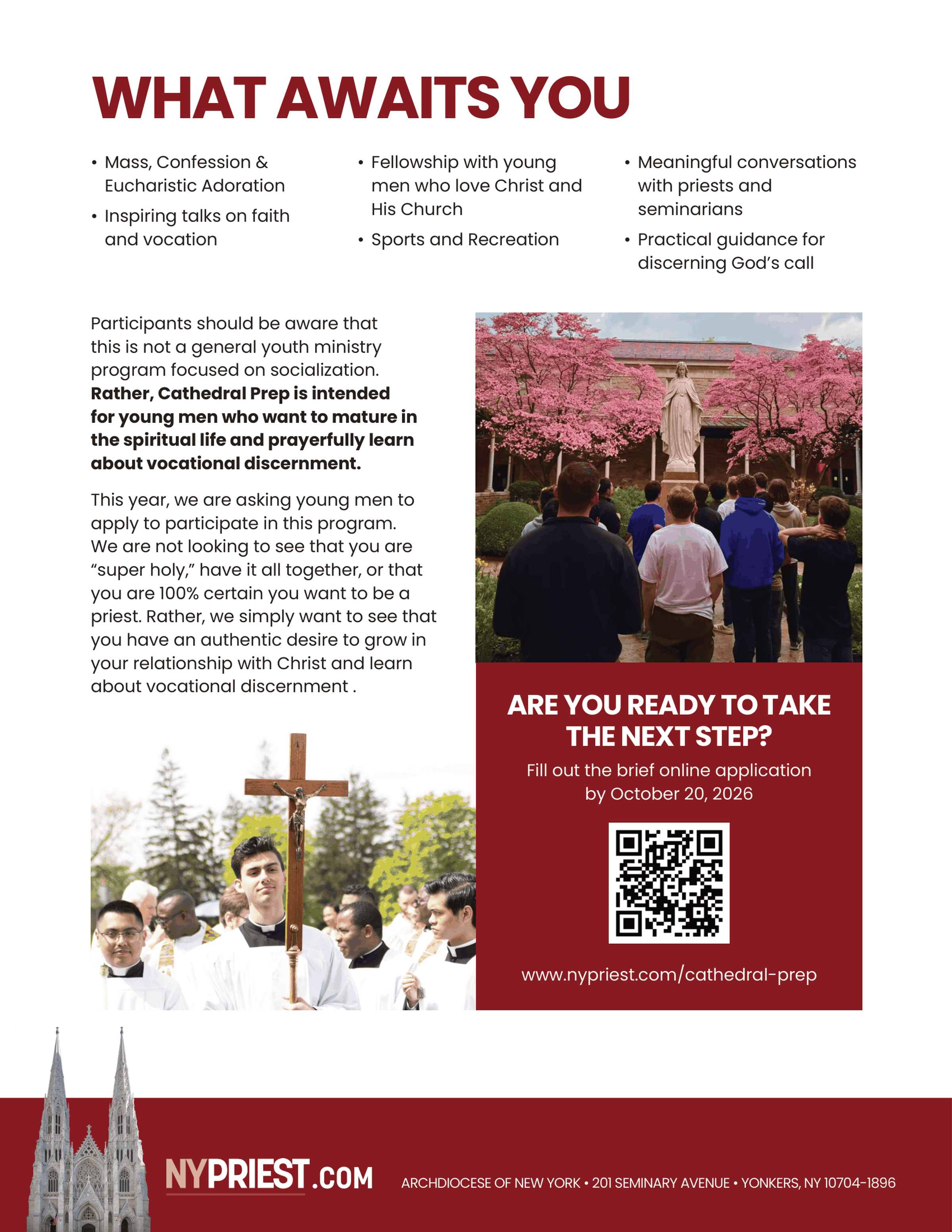 NYC 2026 2027 Cathedral Prep flyer 2