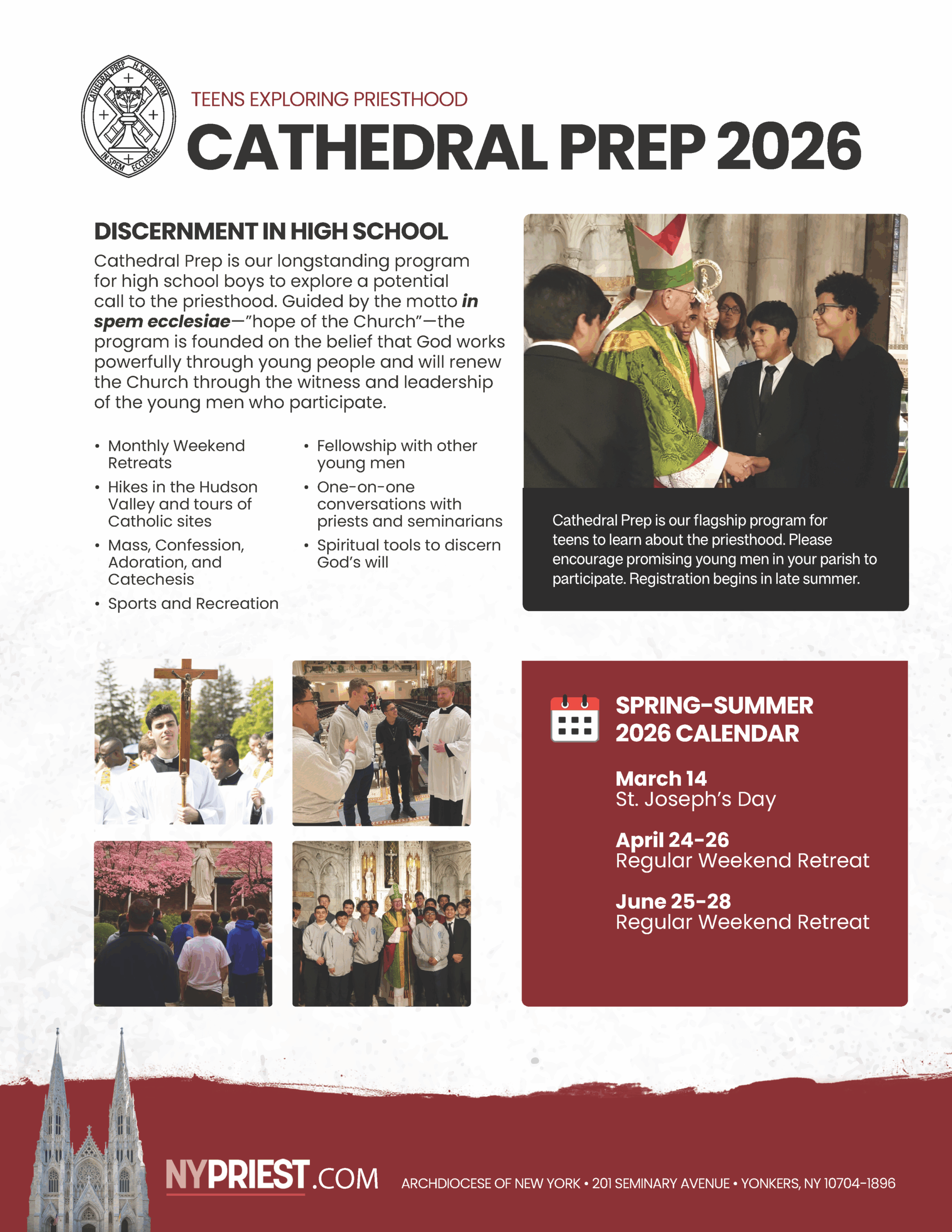 NYC 2026 Cathedral Prep flyer