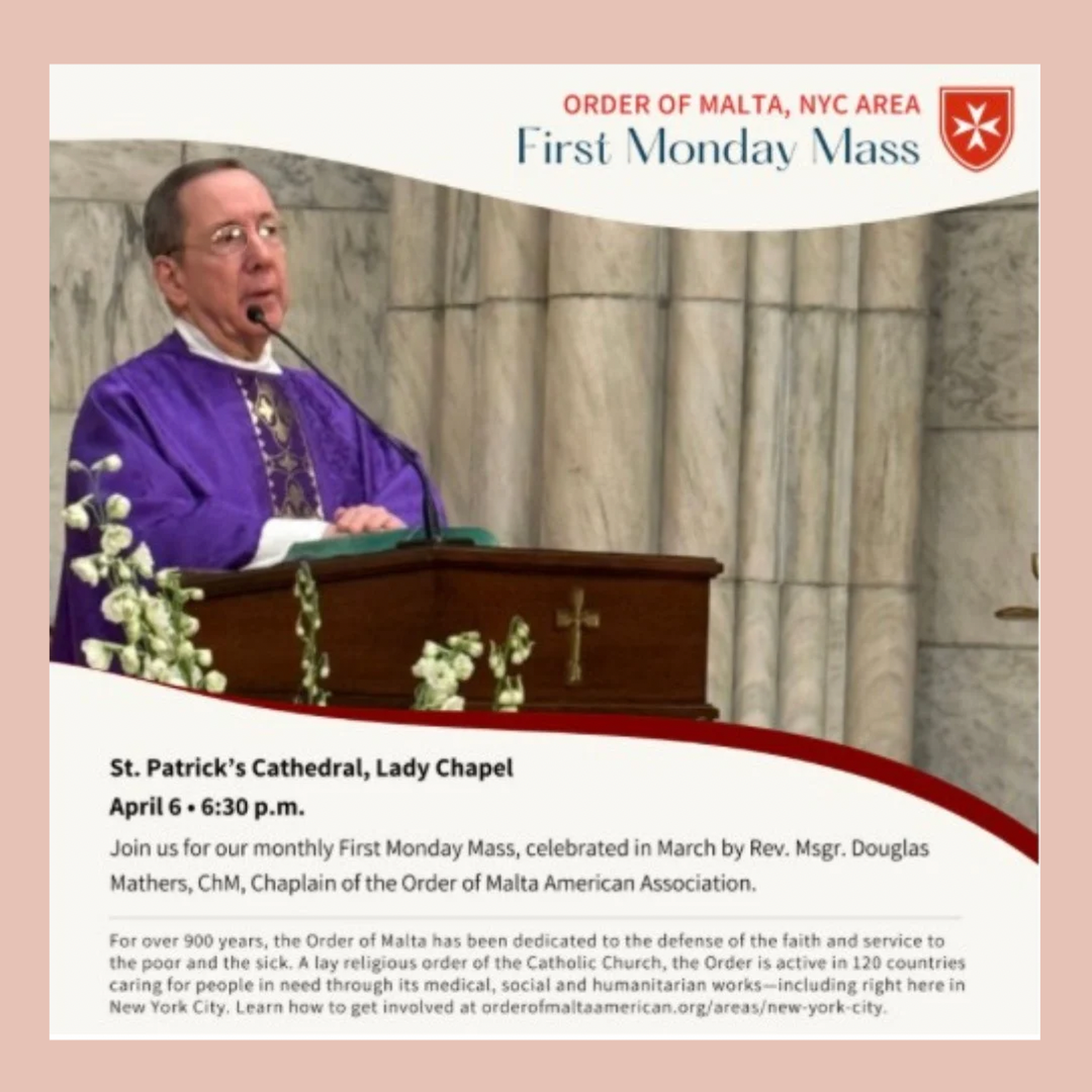 Order of Malta - First Monday Mass