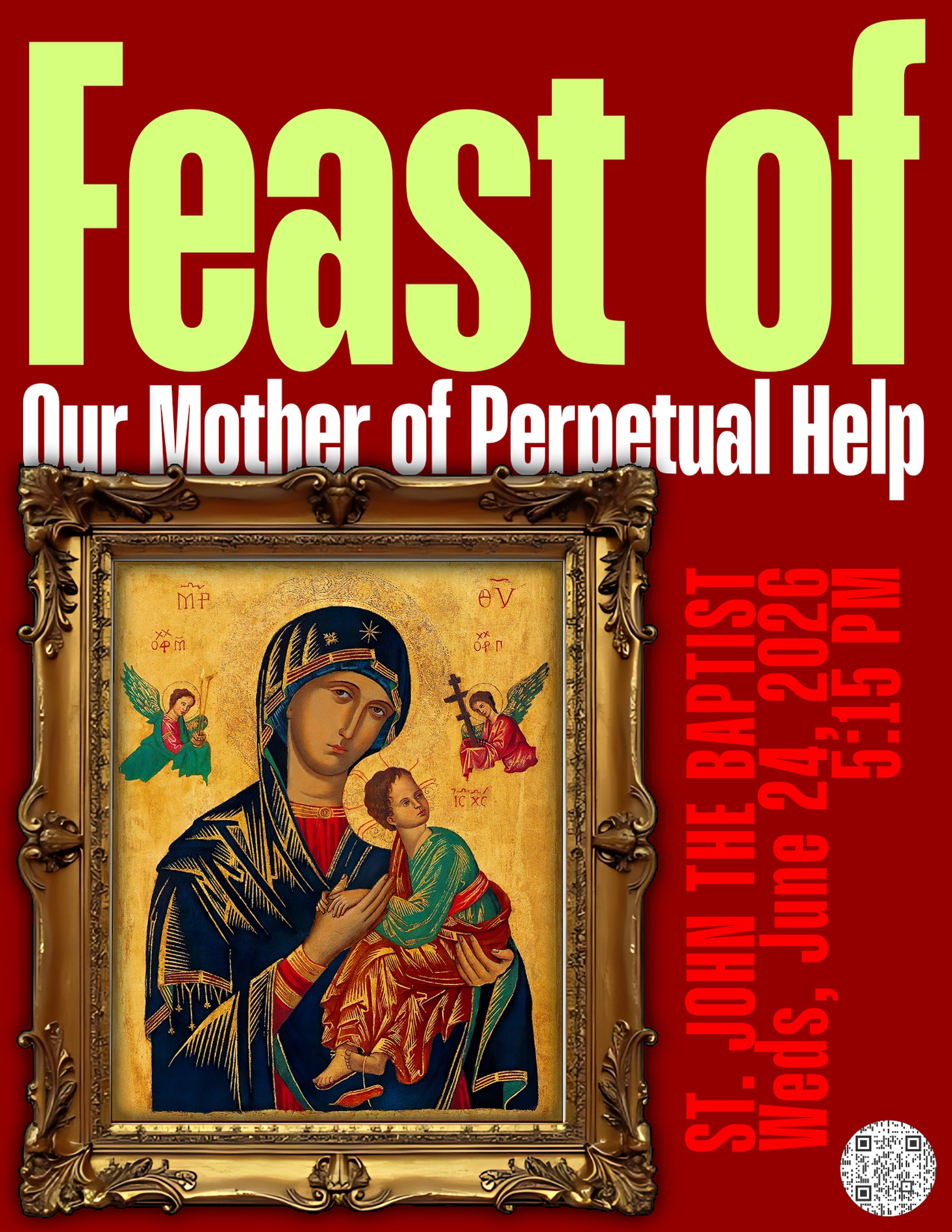 Christ-in-the-City - Feast of Our Mother of Perpetual Help Mass at St. John the Baptist Catholic Church NYC