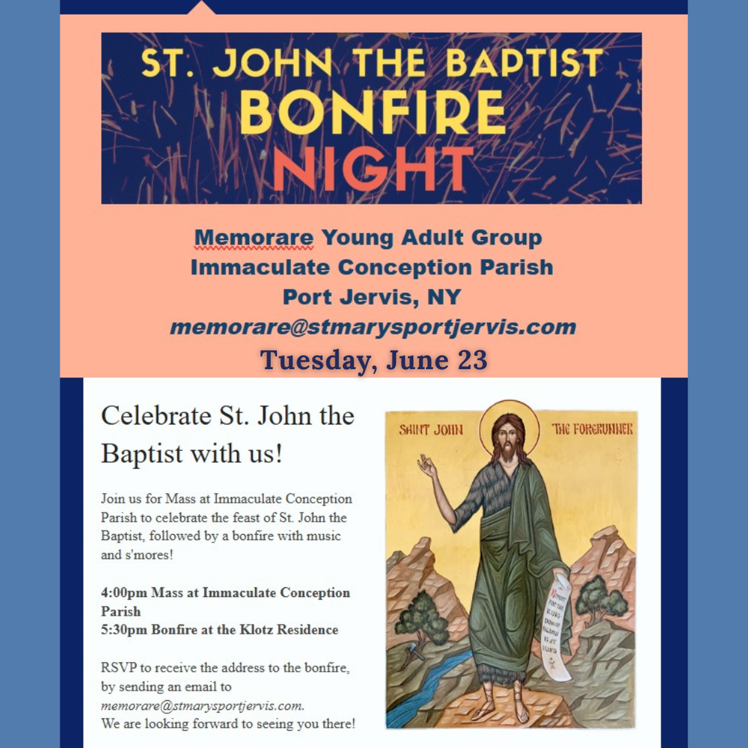 St. John the Baptist Bonfire Night