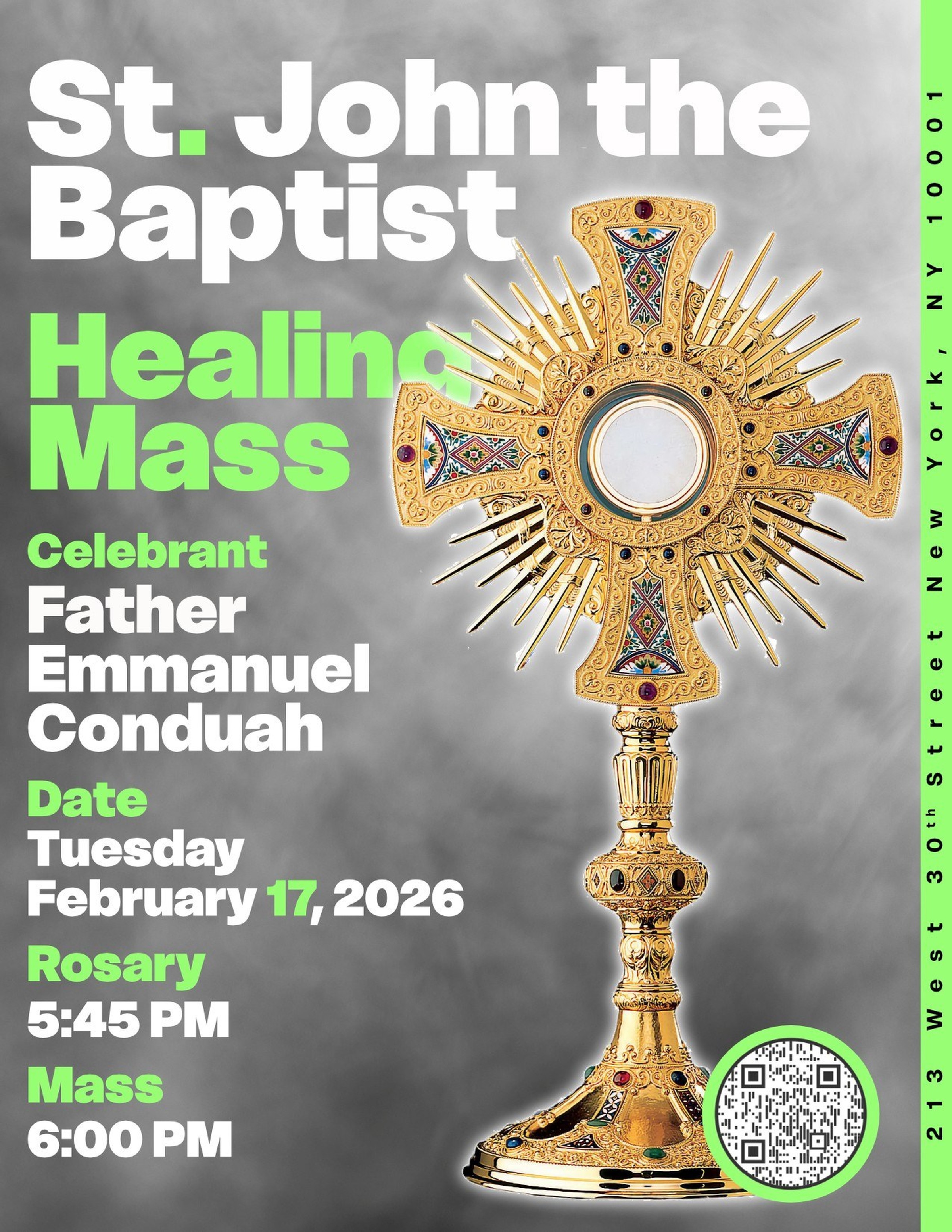 Christ-in-the-City - Charismatic Healing Mass at St. John the Baptist Catholic Church NYC