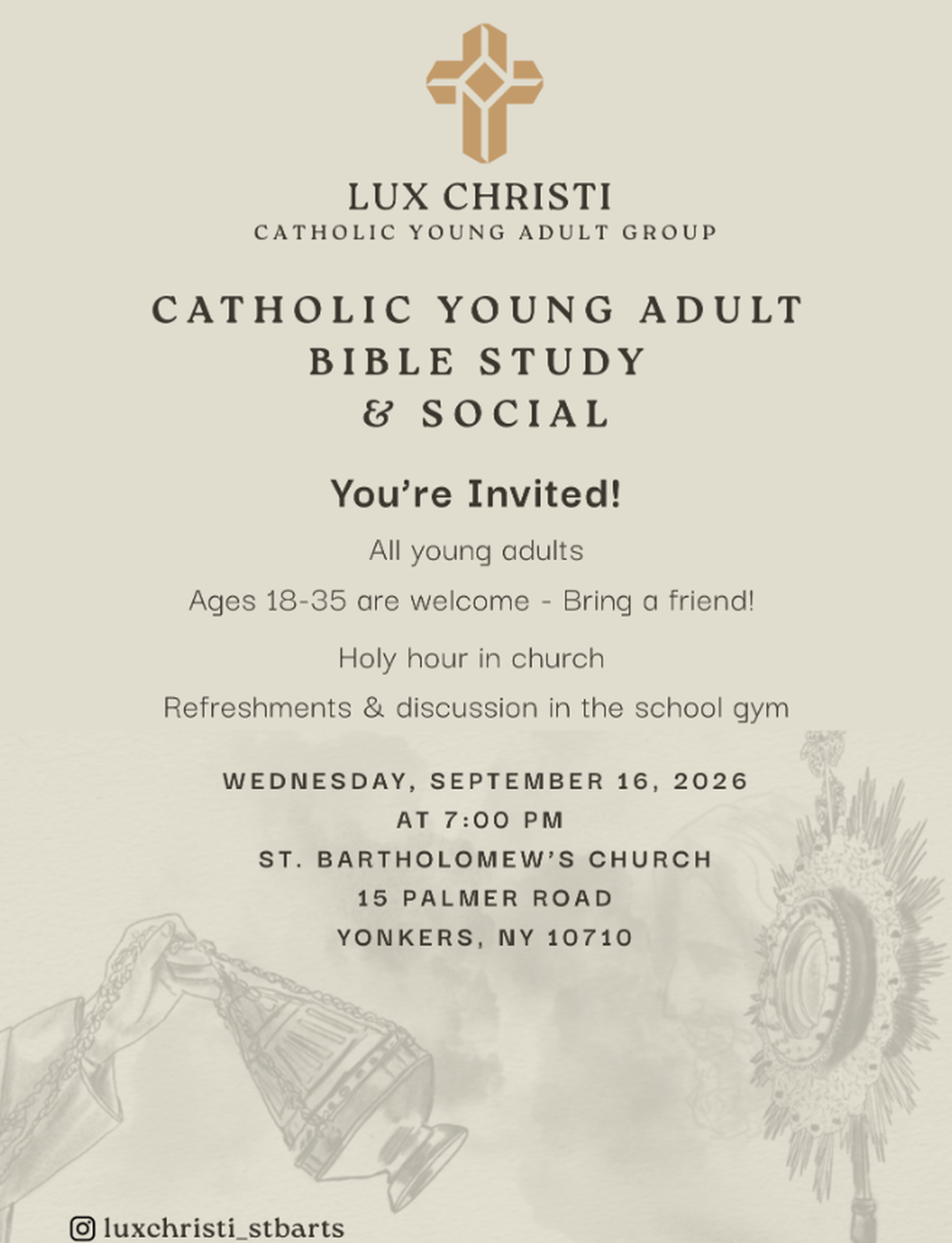 Young Adult Bible Study & Social