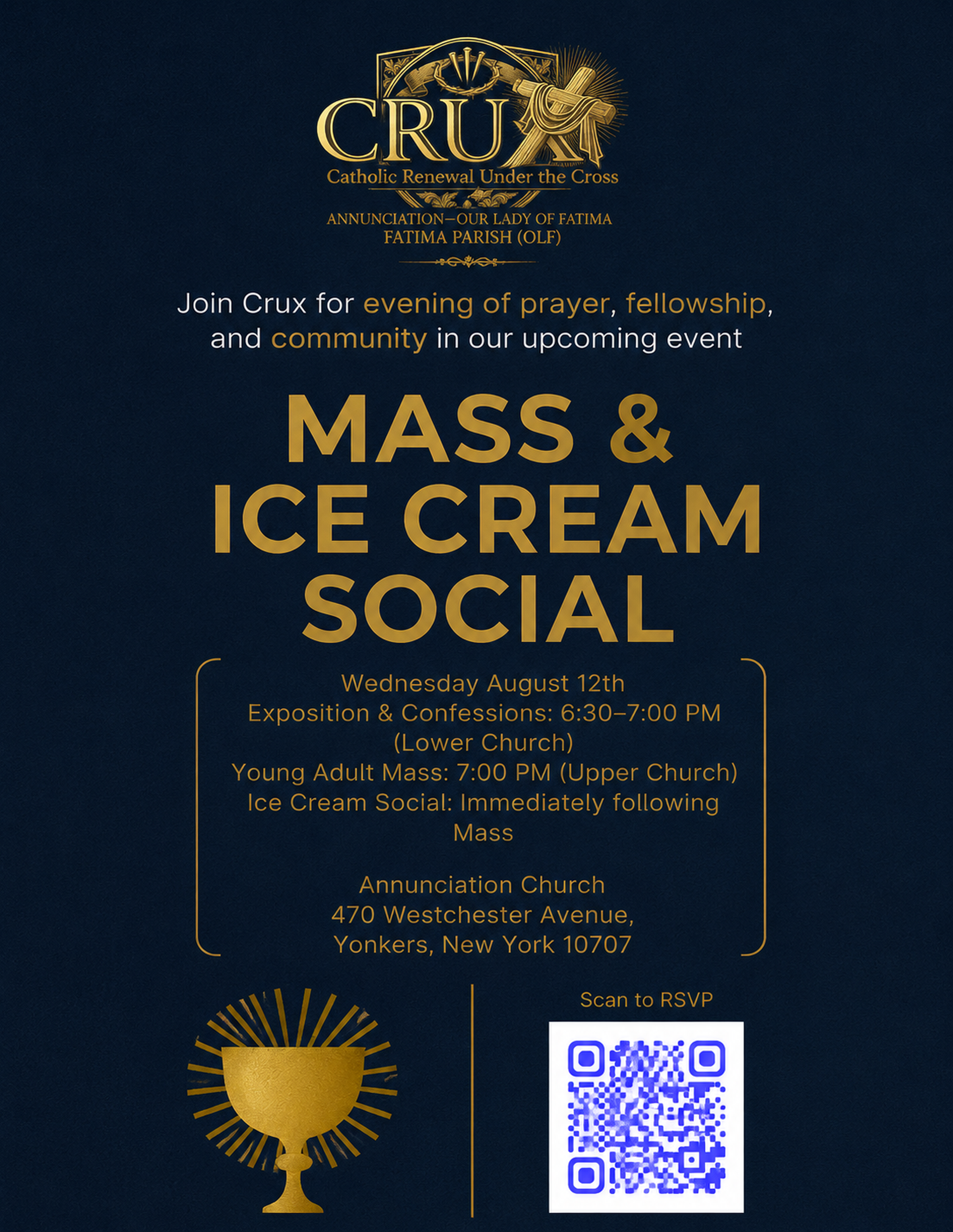 Young Adult Mass & Ice Cream Social