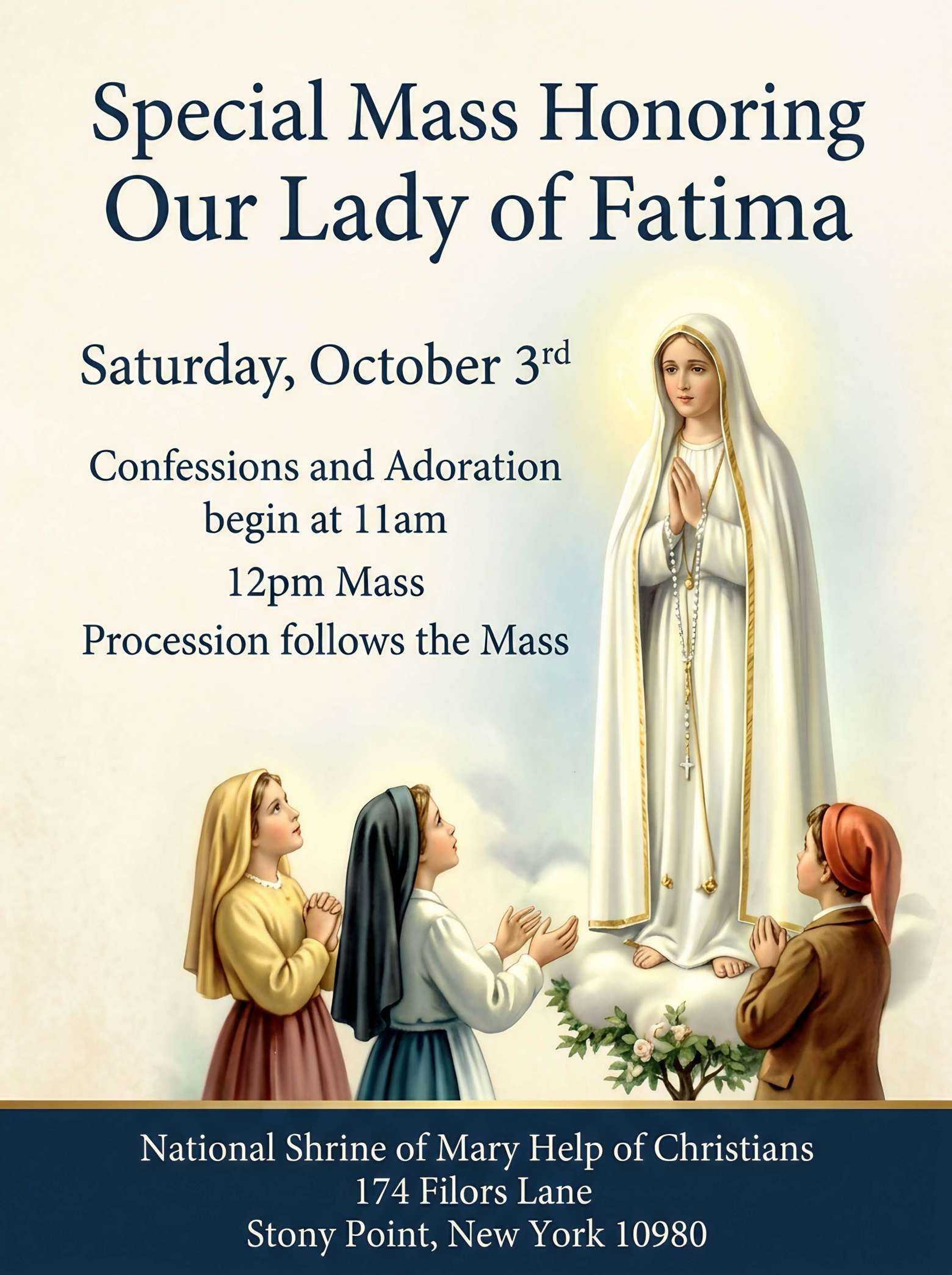 Special Mass Honoring Our Lady of Fatima