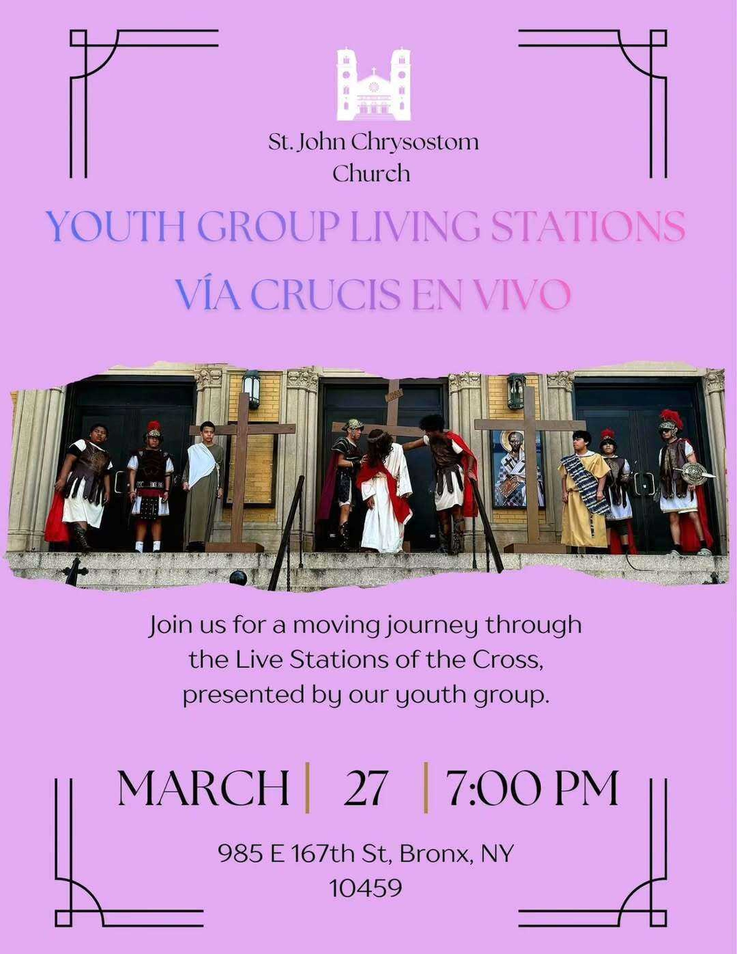 St. John Chrysostom Youth Group – Live Stations of the Cross