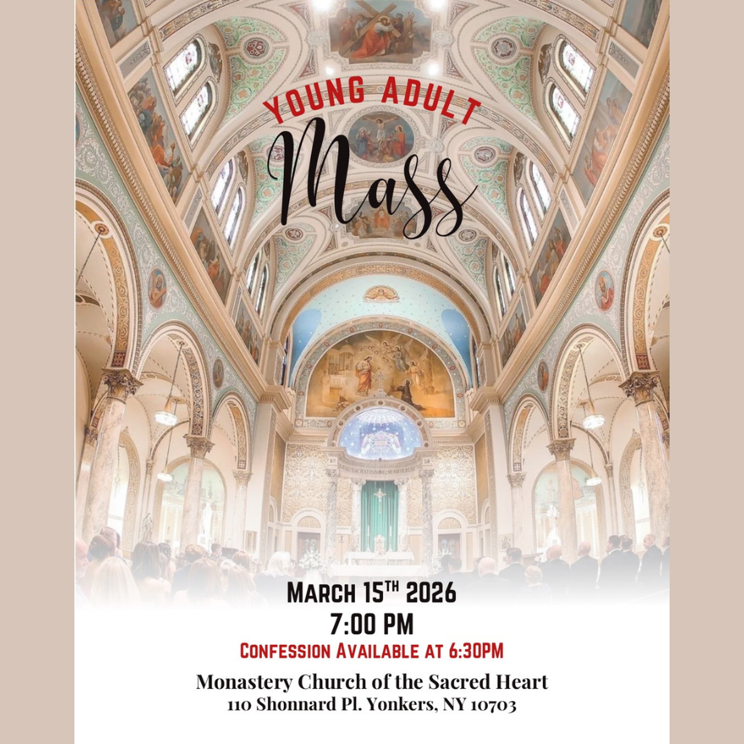 Young Adult Mass in Yonkers
