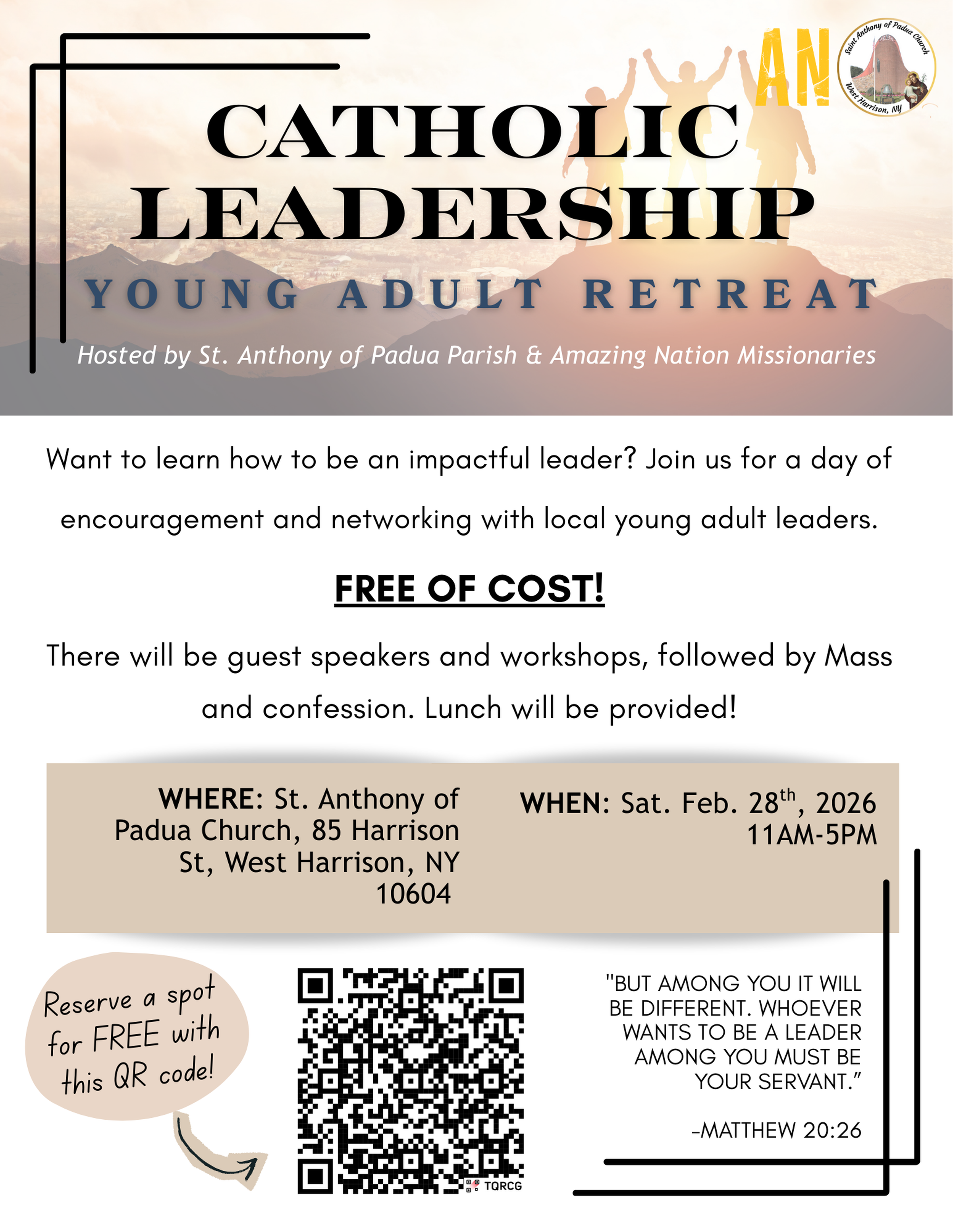 Westchester Catholic Leadership Young Adult Retreat