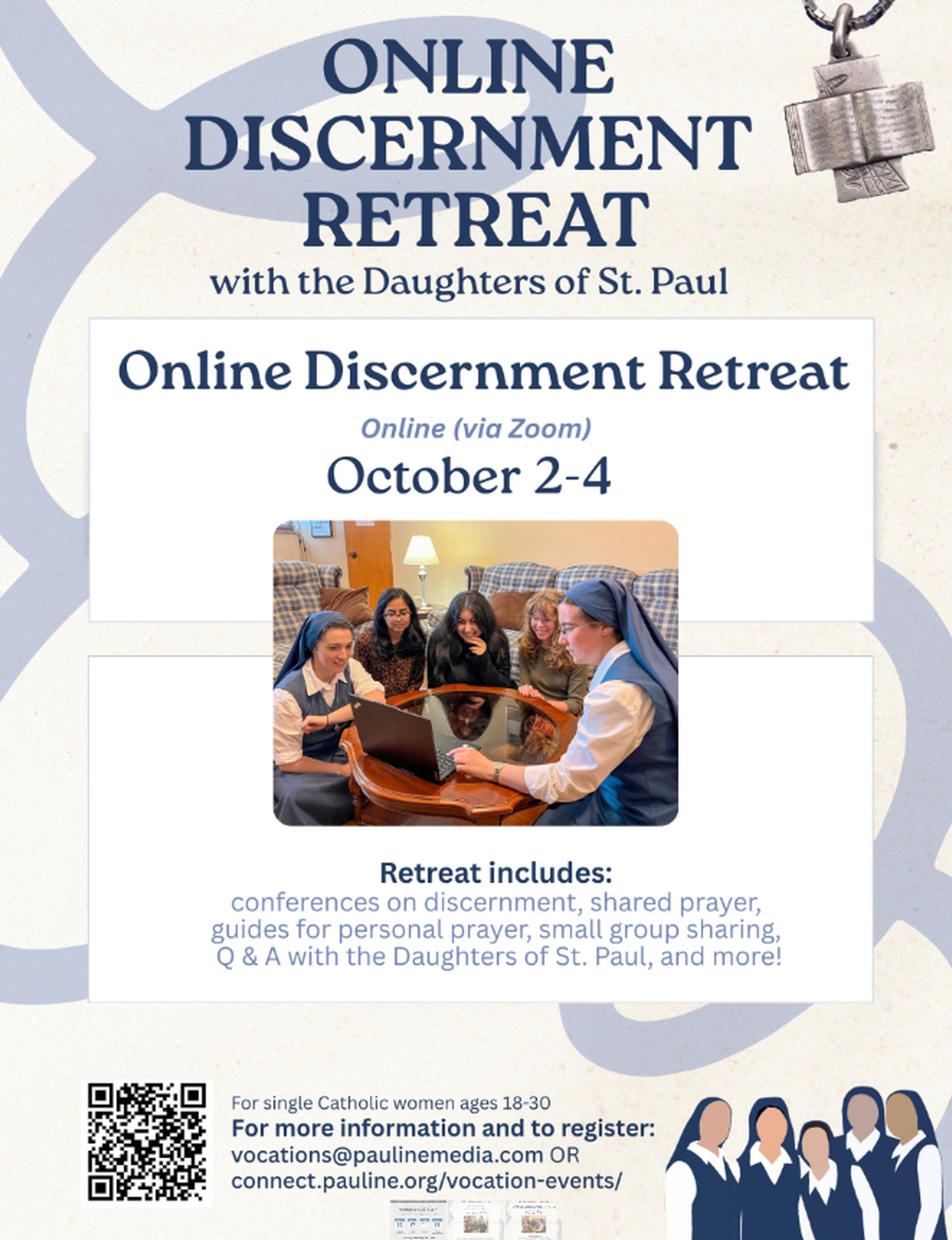 Online Discernment Retreat with the Daughters of St. Paul