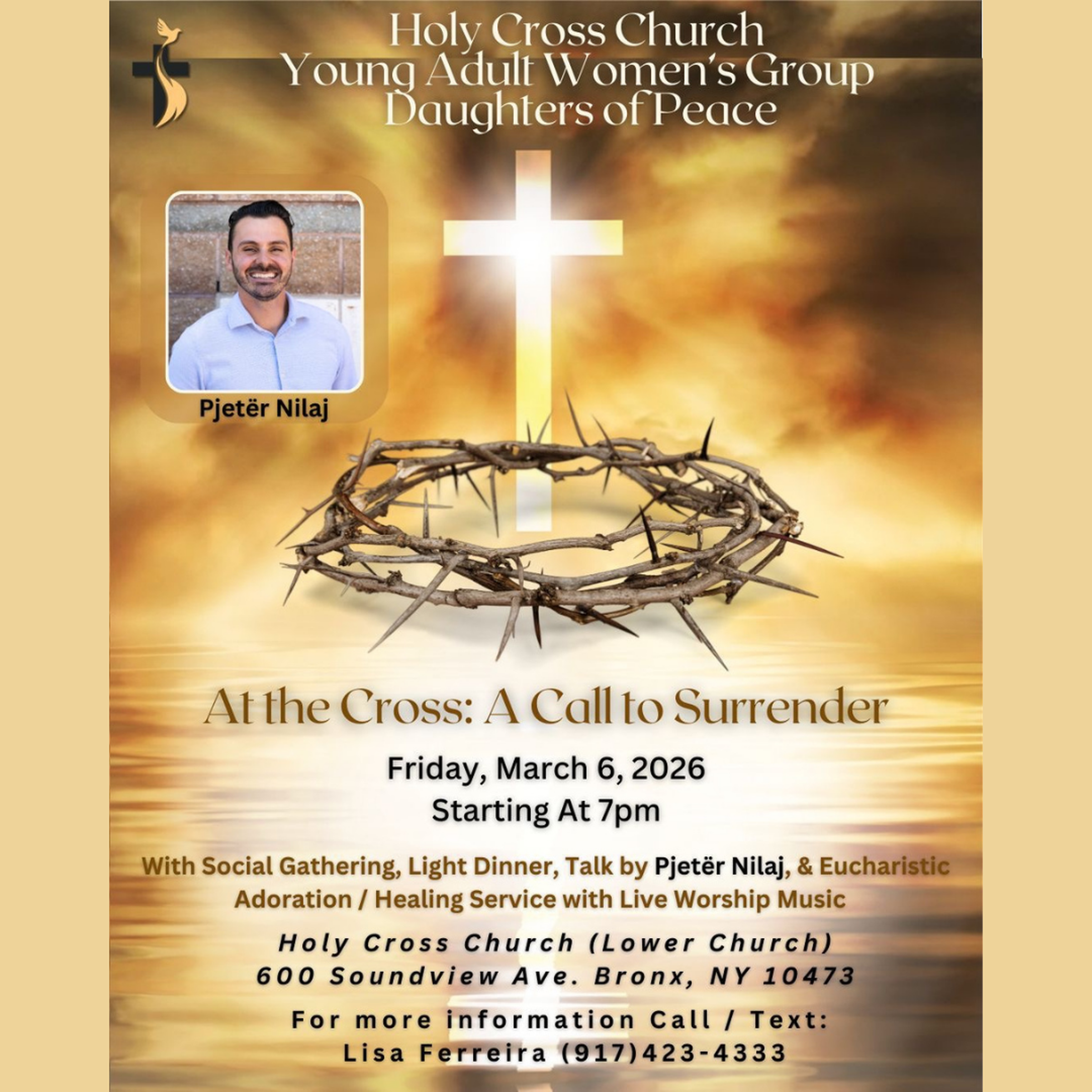 Daughters of Peace Young Adult Women's Group:  At the Cross: A Call to Surrender