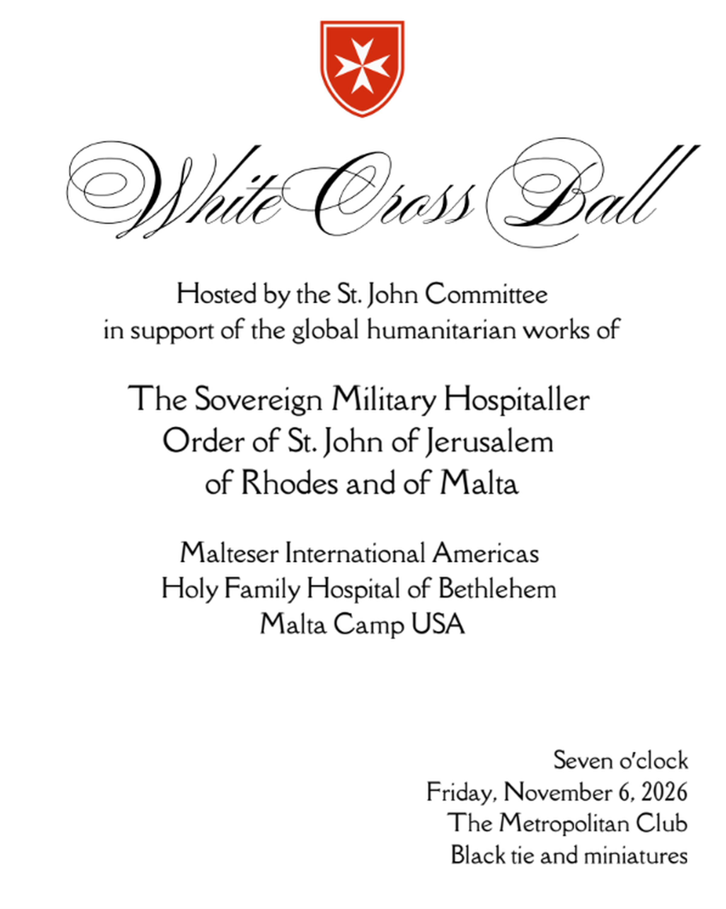 White Cross Ball