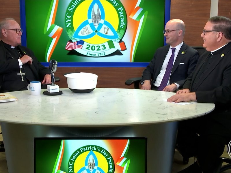 Chairman of NYC St. Patrick’s Day Parade Talks to Cardinal Dolan About the Big Event