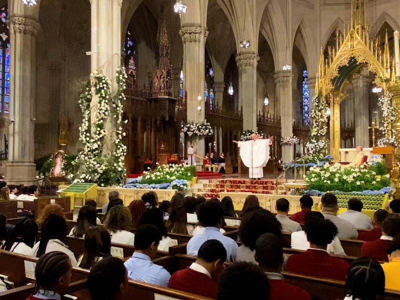 Cardinal Dolan Celebrates Mass for Graduating Catholic High School Seniors