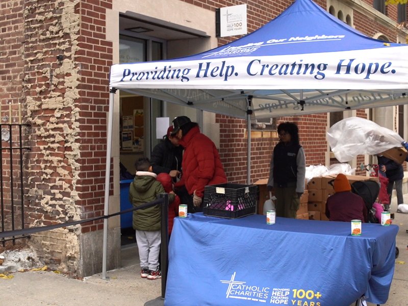 St. Cecilia’s Parish in Harlem Offers Food to the Community with the Help of Catholic Charities