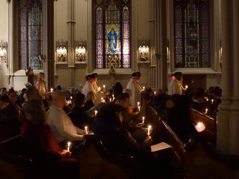 Candlemas Lights up the Basilica at St. Patrick’s Old Cathedral