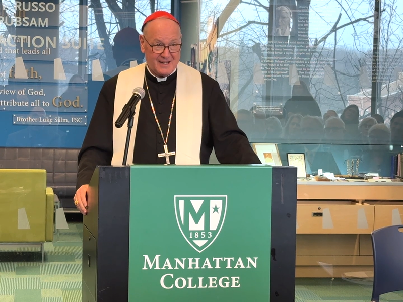 Cardinal Dolan Dedicates Dorothy Day Center at Manhattan College