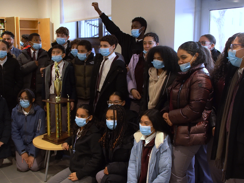 Our Lady of Refuge School in the Bronx Holds "Souper Bowl" Food Donation Drive