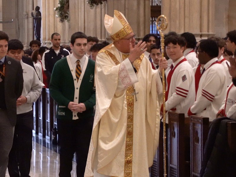 Catholic High School Seniors Commemorated at St. Patrick's Cathedral