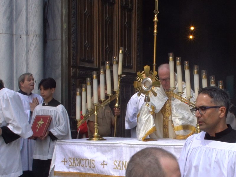 National Eucharistic Pilgrimage Stopped at St. Patrick's Cathedral on Sunday, May 26