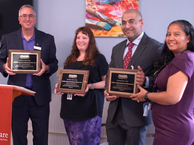 Alzheimer's Association Presents Honorary Plaques for the Center for Advanced Memory Care at ArchCare Ferncliff