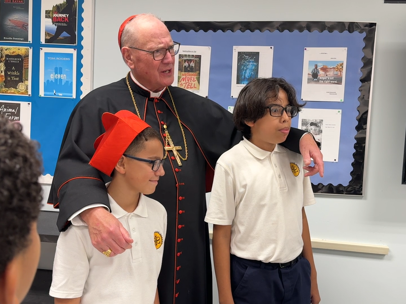 Cardinal Dolan Praises Mission of St. Ignatius School in the Bronx