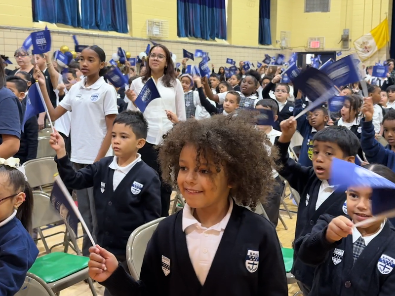 Cardinal Dolan Rededicates St. Philip Neri School in the Bronx