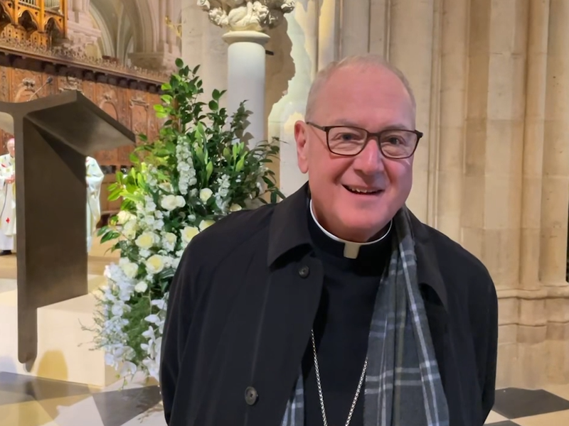 Cardinal Dolan Attends Reopening Mass at Notre Dame Cathedral