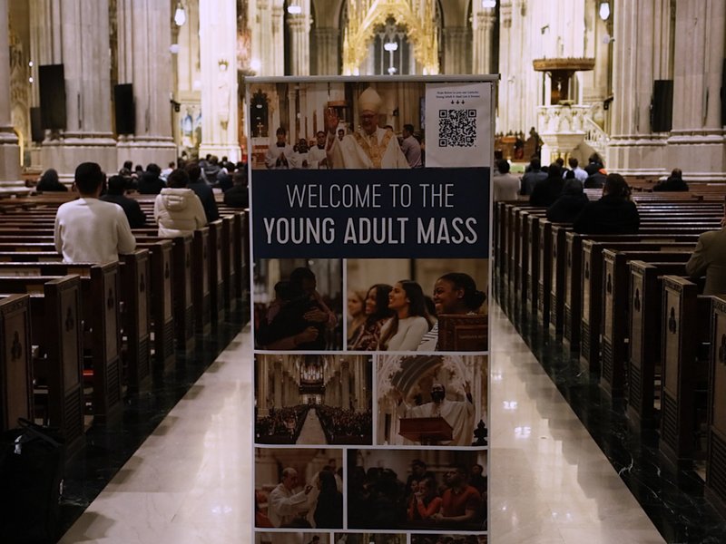 Monthly Young Adult Mass Brings Community Together at St. Patrick's Cathedral