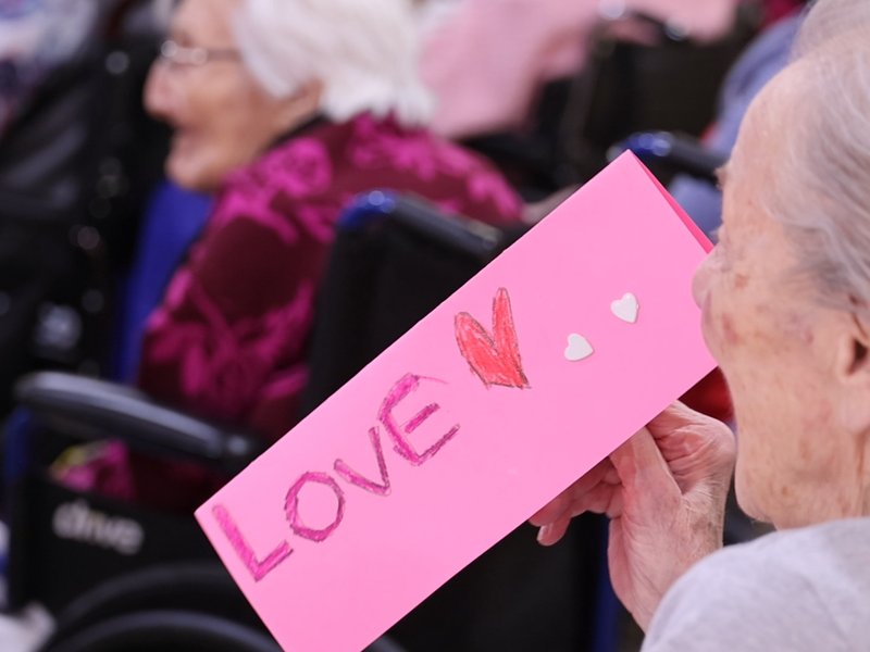 PS72 Visits ArchCare at Providence Rest Nursing Home To Sing for Valentine’s Week