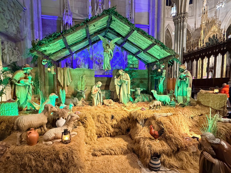 Inside Saint Patrick’s Cathedral at Christmas