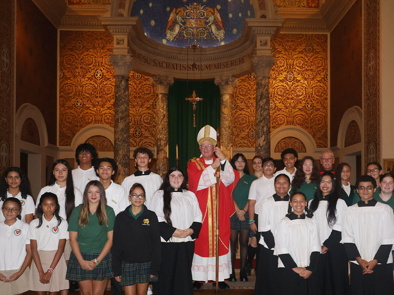Cardinal Timothy Dolan Celebrates Mass of the Holy Spirit at Sacred Heart Parish in Yonkers