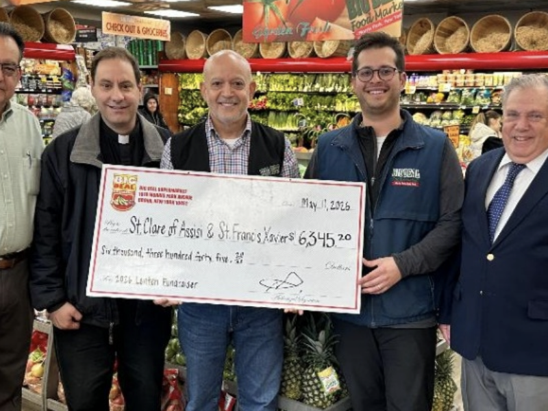 Big Deal Supermarket and Anthony J. Merolla Holy Name Society 2026 Lenten Fundraiser Raise Over $6,345