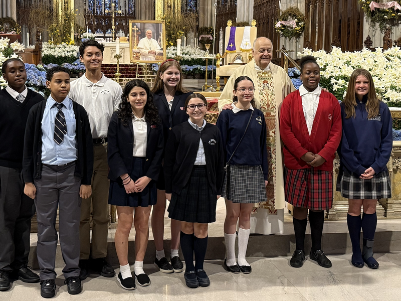 Students, Staff From Manhattan Schools Participate in Pope Francis Memorial Mass