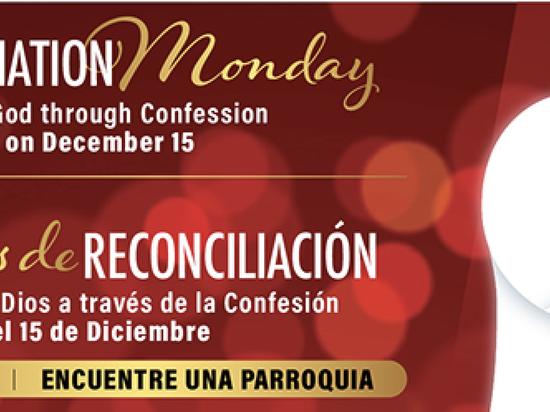 Prepare su corazón para la navidad el lunes de reconciliación, 15 de Diciembre