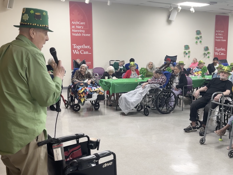 St. Patrick's Day With Archcare at Mary Manning Walsh Home