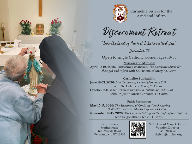 Carmelite Sisters for the Aged and Infirm – Discernment Retreat